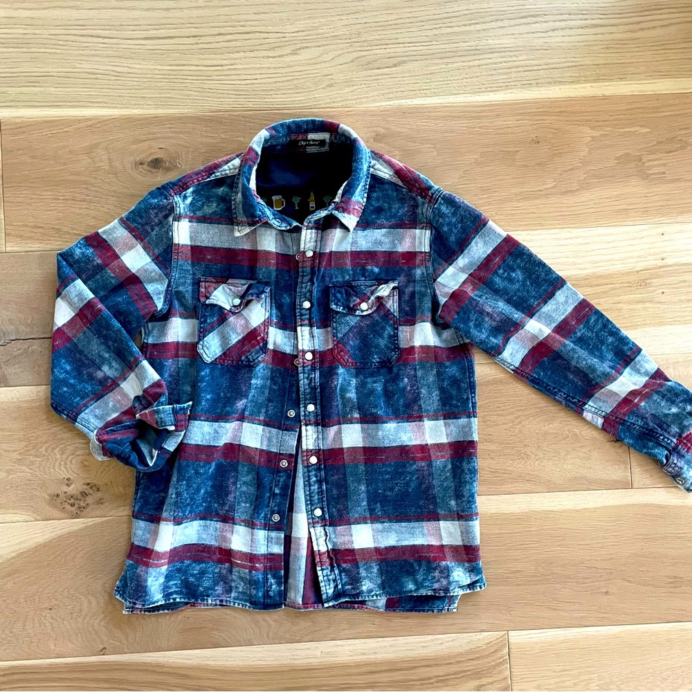 Women’s Flannel 100% Cotton Snap Buttons